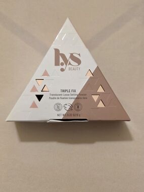 LYS Beauty Triple Fix Translucent Loose Setting Powder – Brand New in Box (NIB)